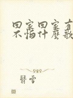 回家回家有爱就不怕什么歌