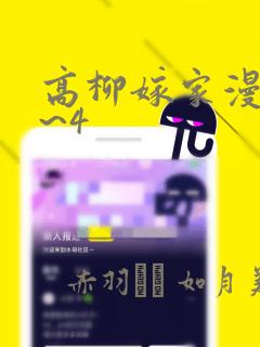 高柳嫁家漫画1~4：结局+番外