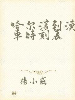 哈尔滨到漠河火车时刻表