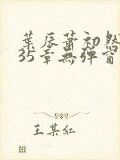 叶辰萧初然9935章无弹窗