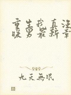 重生我真没想当暖男最新章节