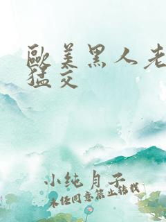 欧美黑人老妇性猛交