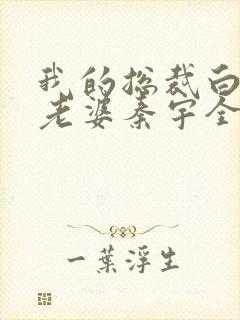 我的总裁白富美老婆秦宇全本免费下载