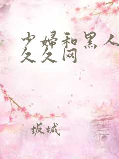 少妇和黑人4p久久网