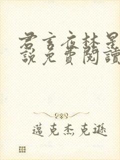 君玄夜林星瑶小说免费阅读