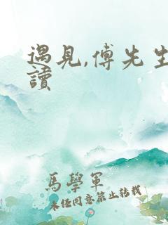 遇见,傅先生阅读