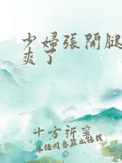 少妇张开腿让我爽了