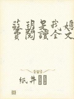 苏玥是我媳妇免费阅读全文