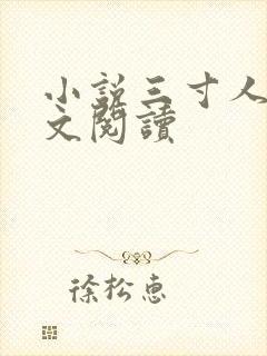 小说三寸人间全文阅读