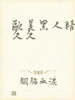 欧美黑人精品久久久