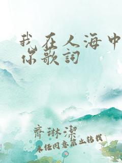 我在人海中遇见你歌词