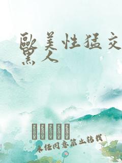 欧美性猛交xx黑人