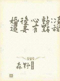 婚后心动:凌总追妻有点甜金秋小说免费全集