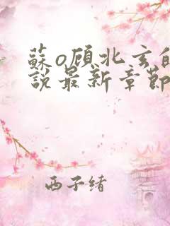 苏o顾北玄的小说最新章节免费阅读