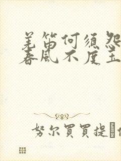 羌笛何须怨杨柳春风不度玉门关的修辞