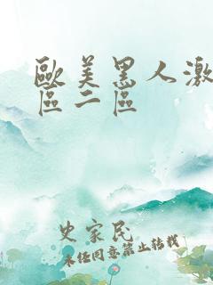 欧美黑人激情一区二区