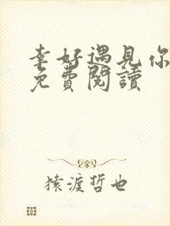 幸好遇见你全文免费阅读