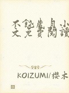 不饶岁月小说全文免费阅读