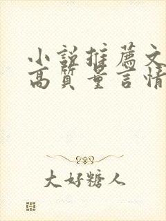 小说推荐文笔好高质量言情