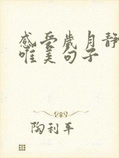 感受岁月静好的唯美句子