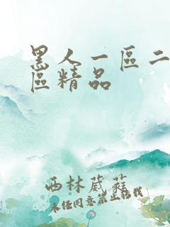 黑人一区二区三区精品