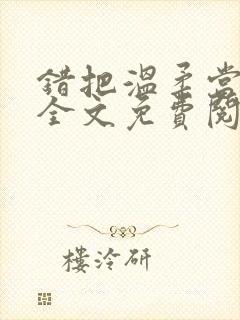 错把温柔当情深全文免费阅读小说