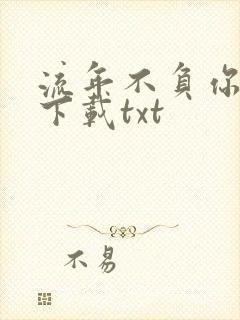 流年不负你情深下载txt