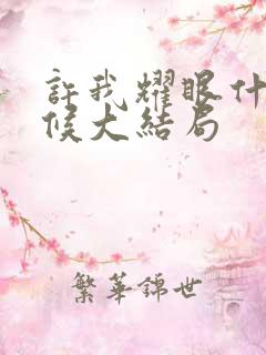 许我耀眼什么时候大结局