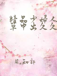 精品少妇人妻嫩草中出久久