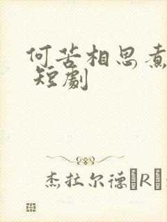 何苦相思煮余年 短剧