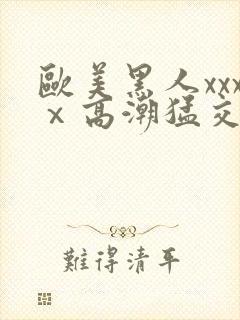 欧美黑人xxxⅹ高潮猛交