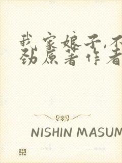 我家娘子,不对劲原著作者