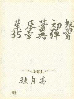 叶辰萧初然9935章无弹窗