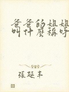 爸爸的姐姐老公叫什么称呼呢