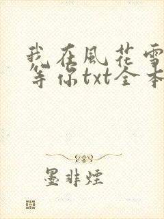 我在风花雪月里等你txt全本下载