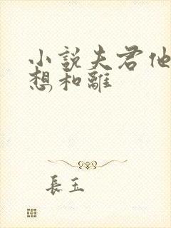 小说夫君他总是想和离