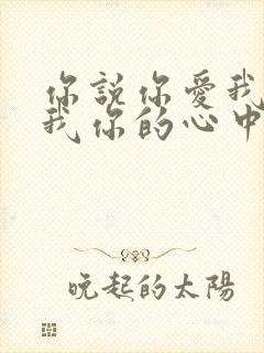 你说你爱我你想我你的心中却没有我