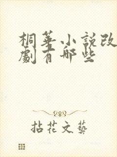 桐华小说改编的剧有哪些