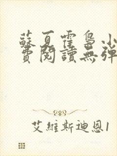 苏夏霍枭小说免费阅读无弹窗正版