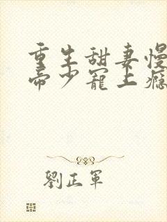 重生甜妻慢点撩帝少宠上瘾