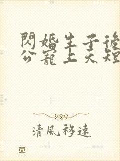 闪婚生子后被老公宠上天短剧完整版观看