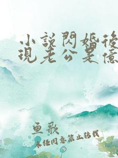 小说闪婚后,发现老公是亿万总裁免费阅读