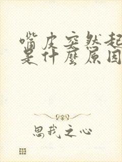 嘴皮突然起水泡是什么原因