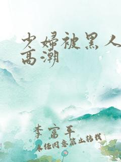 少妇被黑人插入高潮