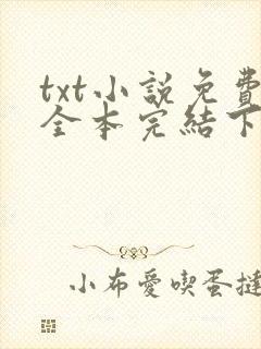 txt小说免费全本完结下载