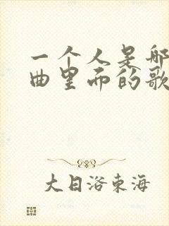 一个人是哪首歌曲里面的歌词