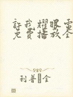 许我耀眼电视剧免费播放全集