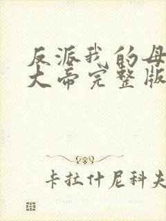 反派我的母亲是大帝完整版笔趣阁