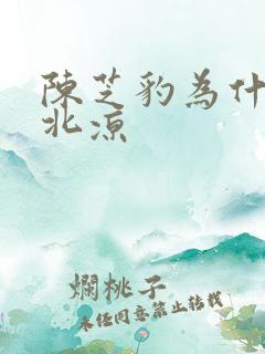 陈芝豹为什么反北凉