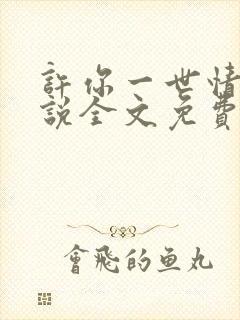 许你一世情深小说全文免费阅读